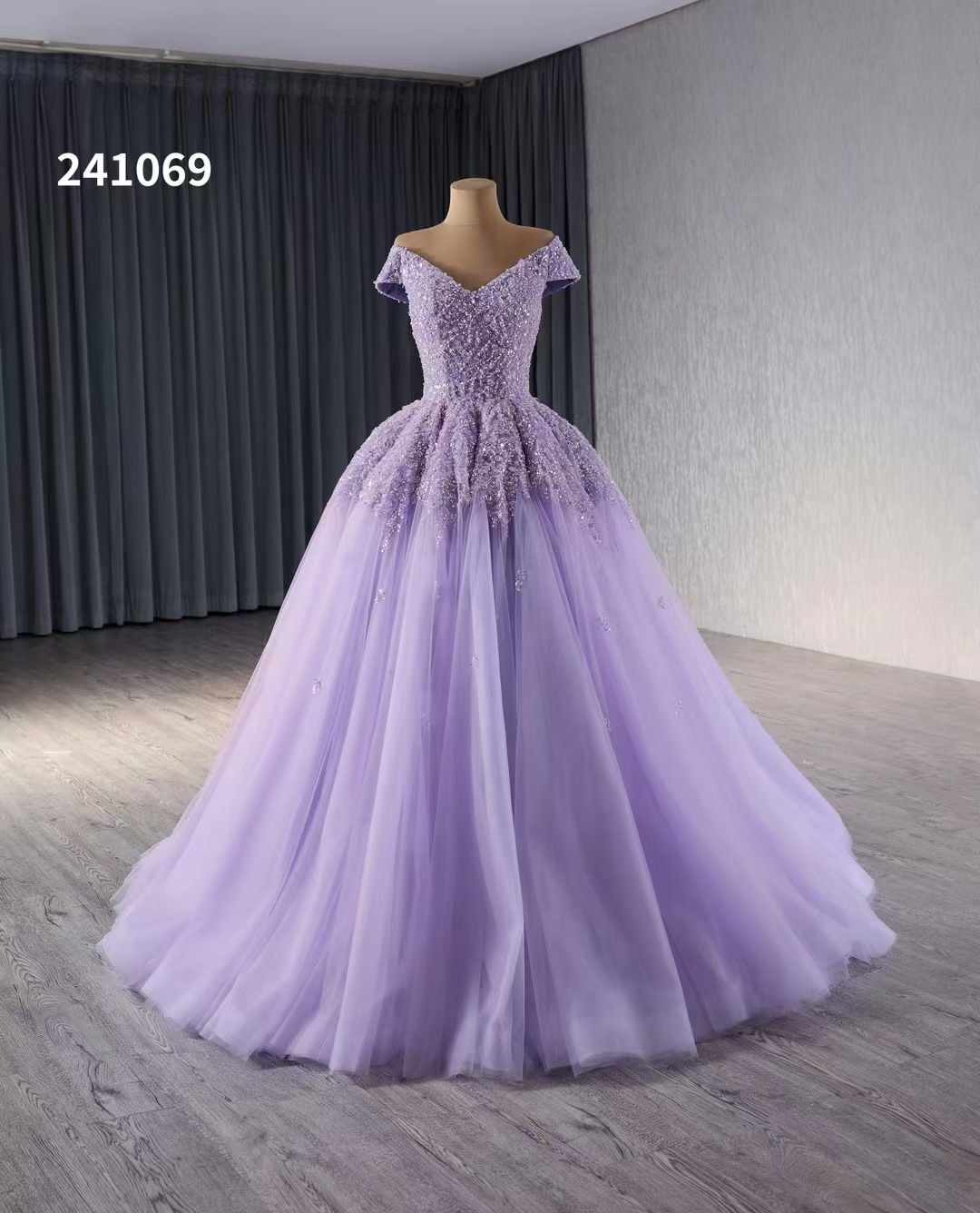 luxury model long a line beading sleeveless formal evening dress 241069