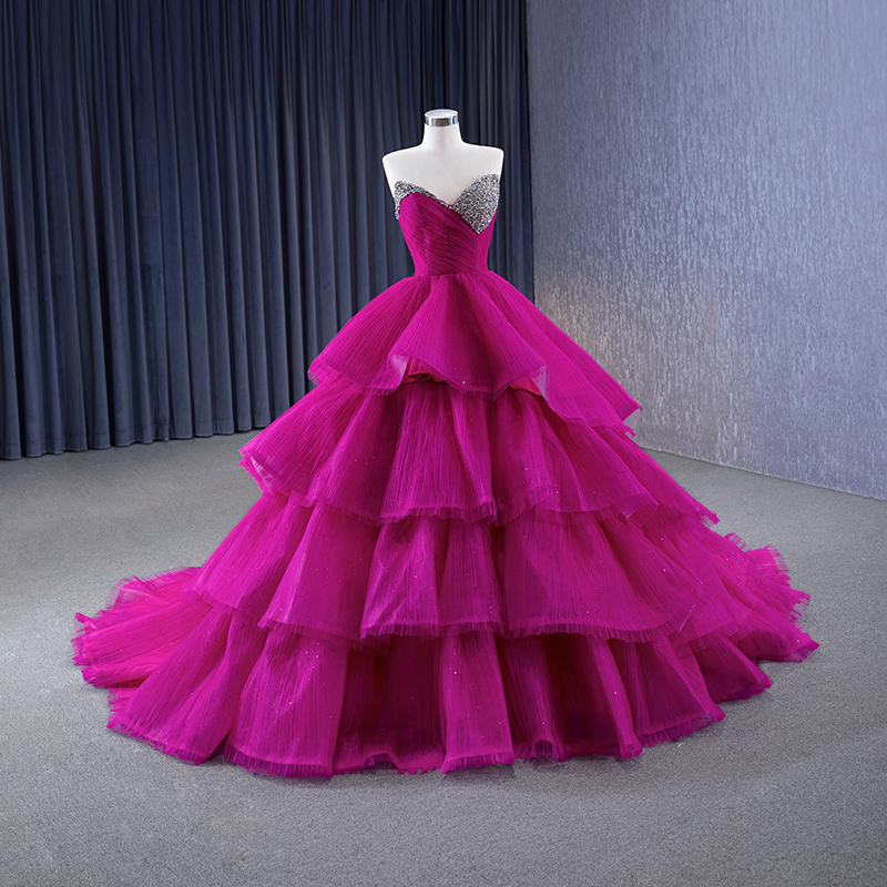 pink sweetheart layer beading ball gown quinceanera dress 67446